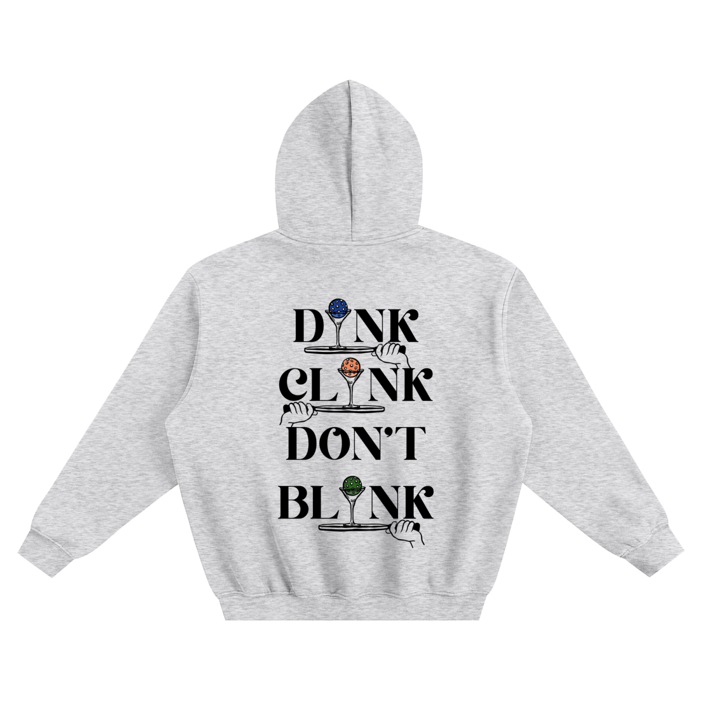 Dink Clink Fleeced Boxy Hoodie